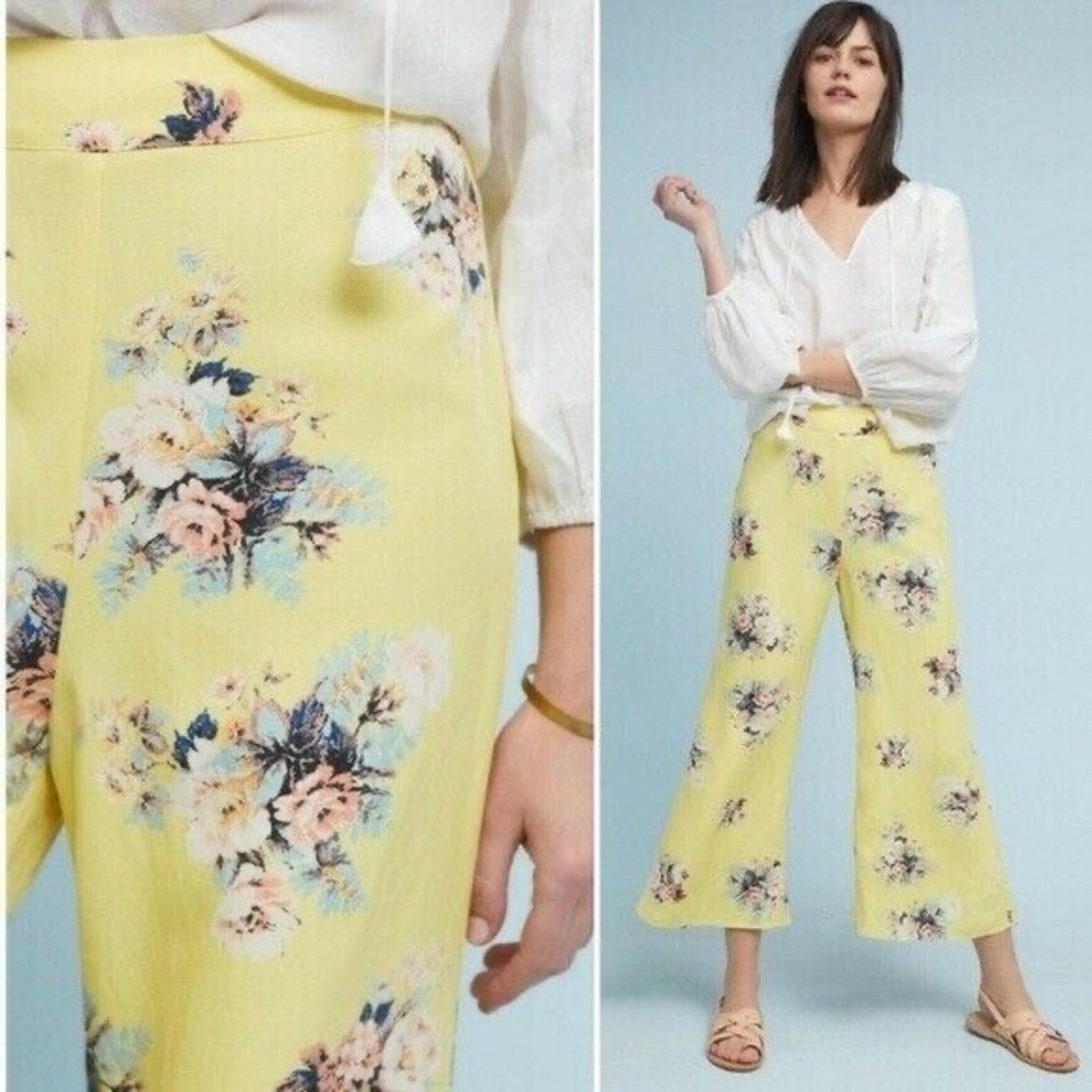 Feather Bone Anthropologie Talese Wide leg pant